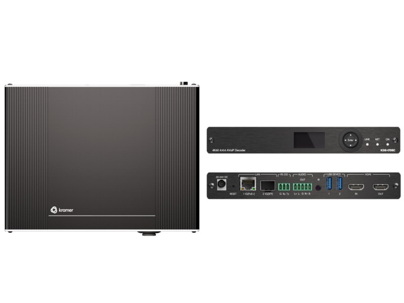 Kramer KDS-17DEC 4K60 4:4:4 AVoIP dekóder Kramer KDS-17DEC 4K60 4:4:4 AVoIP dekóder