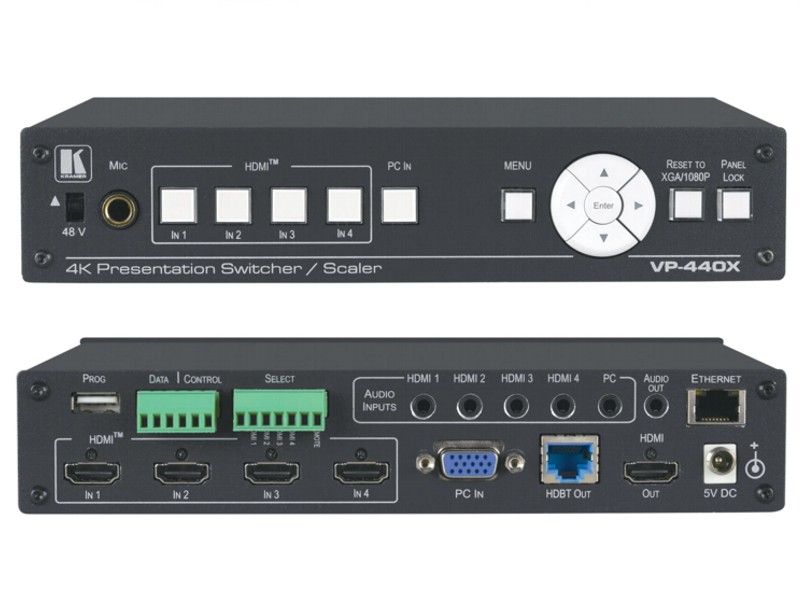 Kramer VP-440X 18G 4K switcher, scaler Kramer VP-440X 18G 4K switcher, scaler