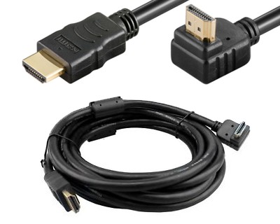 HDMI 1.4 prepojovac kbel 10m - zahnut konektor